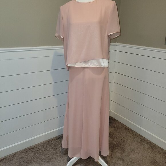 Elegant-Upscale -Formal Soft Pink Colored Formal Dress Size 8 - Picture 4 of 12